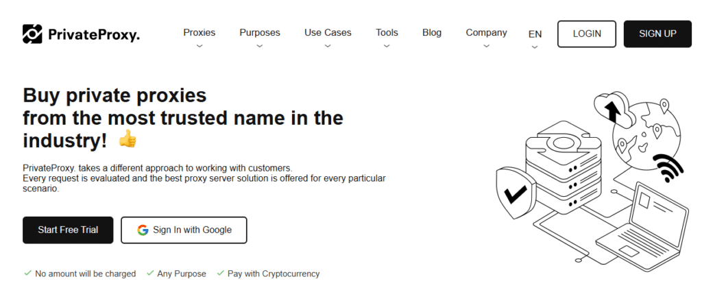 PrivateProxy website
